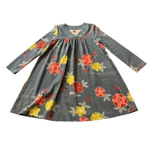 Tea Collection Blue and Red Casual Dress Size 7